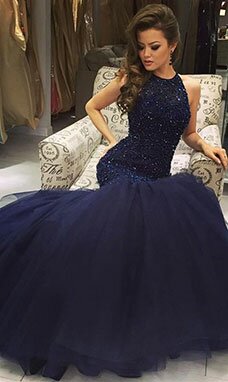 Sirène Col U profond Longueur ras du sol Dentelle Robe Sirène Col U profond Longueur ras du sol Dentelle Robe